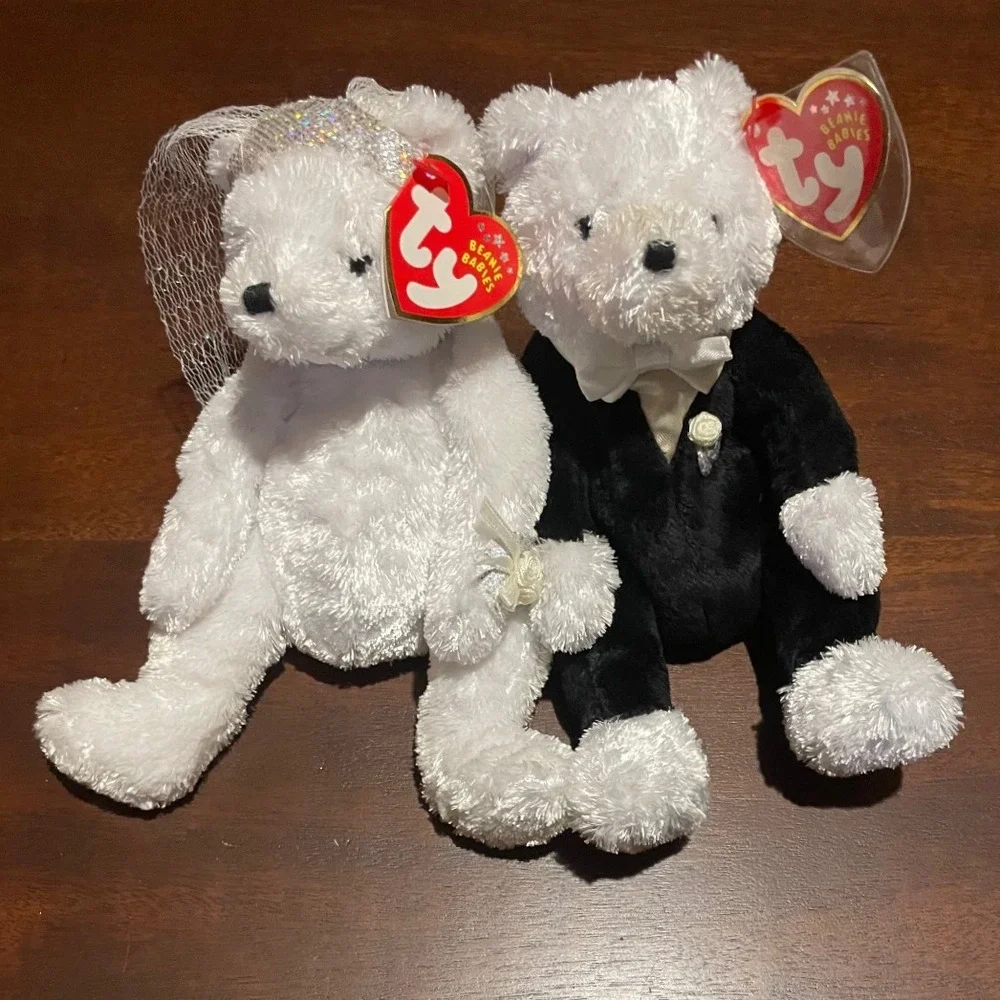 TY Groom &‎ Bride Beanie Babies